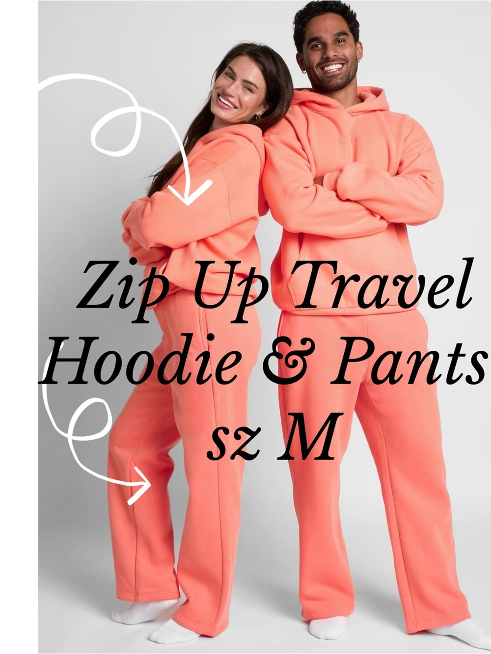 New COMFRT coral sweatsuit set - Medium
